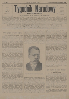 Tygodnik Narodowy : illustrowany. 1900, nr 35