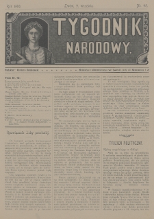 Tygodnik Narodowy. 1900, nr 48