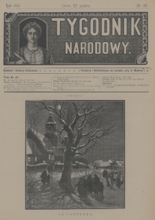 Tygodnik Narodowy. 1900, nr 63