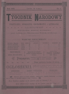 Tygodnik Narodowy : polityczny, społeczny, ekonomiczny i literacki : illustrowany. 1901, nr 8