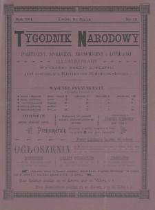 Tygodnik Narodowy : polityczny, społeczny, ekonomiczny i literacki : illustrowany. 1901, nr 10