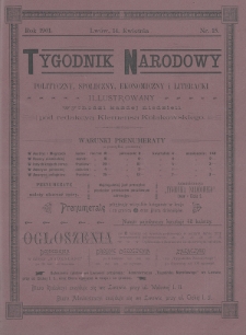 Tygodnik Narodowy : polityczny, społeczny, ekonomiczny i literacki : illustrowany. 1901, nr 15