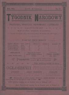 Tygodnik Narodowy : polityczny, społeczny, ekonomiczny i literacki : illustrowany. 1901, nr 23