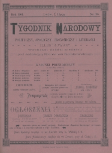 Tygodnik Narodowy : polityczny, społeczny, ekonomiczny i literacki : illustrowany. 1901, nr 26