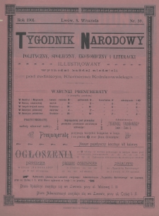 Tygodnik Narodowy : polityczny, społeczny, ekonomiczny i literacki : illustrowany. 1901, nr 35