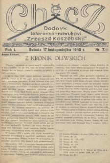 Chëcz : dodovk leteracko-nawukovi „Zrzeszë Kaszëbskji”. 1945, nr 7