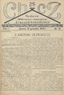 Chëcz : dodovk leteracko-nawukovi „Zrzeszë Kaszëbskji”. 1945, nr 10