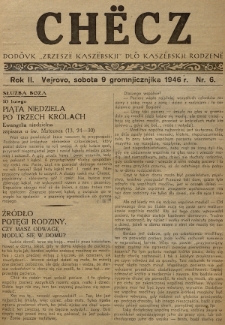Chëcz : dodôvk „Zrzeszë Kaszëbskji” dlô kaszëbskji rodzenë. 1946, nr 6