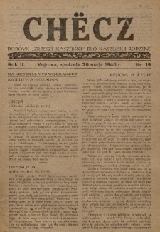 Chëcz : dodôvk „Zrzeszë Kaszëbskji” dlô kaszëbskji rodzenë. 1946, nr 19