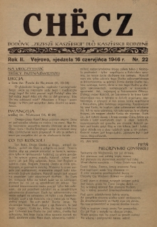 Chëcz : dodôvk „Zrzeszë Kaszëbskji” dlô kaszëbskji rodzenë. 1946, nr 22
