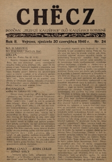 Chëcz : dodôvk „Zrzeszë Kaszëbskji” dlô kaszëbskji rodzenë. 1946, nr 24