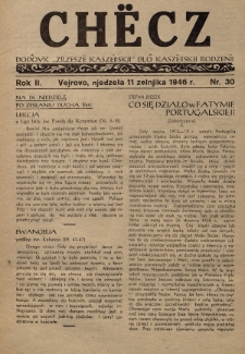 Chëcz : dodôvk „Zrzeszë Kaszëbskji” dlô kaszëbskji rodzenë. 1946, nr 30