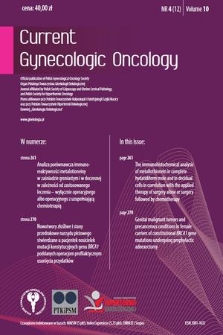 Current Gynecologic Oncology. Vol. 10, 2012, nr 4