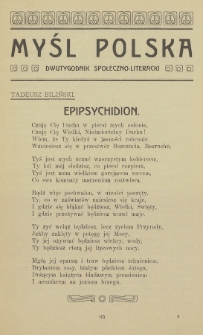 Myśl Polska : dwutygodnik społeczno-literacki. 1904, z. [3]