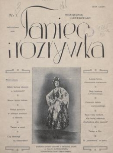 Taniec i Rozrywka : miesięcznik ilustrowany. 1926, nr 1