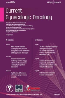 Current Gynecologic Oncology. Vol. 11, 2013, nr 2
