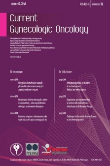 Current Gynecologic Oncology. Vol. 12, 2014, nr 4