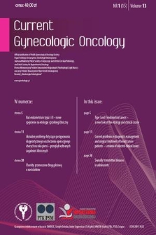 Current Gynecologic Oncology. Vol. 13, 2015, nr 1
