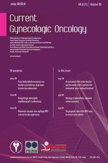 Current Gynecologic Oncology. Vol. 13, 2015, nr 2