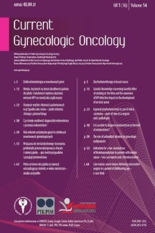 Current Gynecologic Oncology. Vol. 14, 2016, nr 1