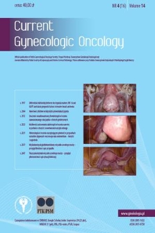 Current Gynecologic Oncology. Vol. 14, 2016, nr 4