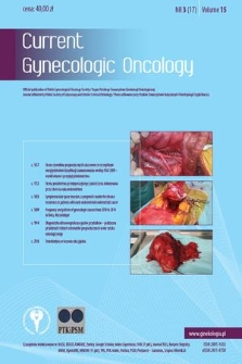 Current Gynecologic Oncology. Vol. 15, 2017, nr 3