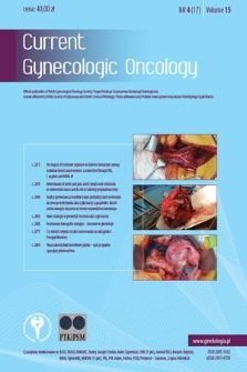 Current Gynecologic Oncology. Vol. 15, 2017, nr 4