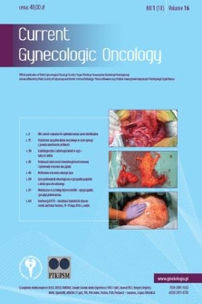 Current Gynecologic Oncology. Vol. 16, 2018, nr 1