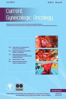 Current Gynecologic Oncology. Vol. 16, 2018, nr 4