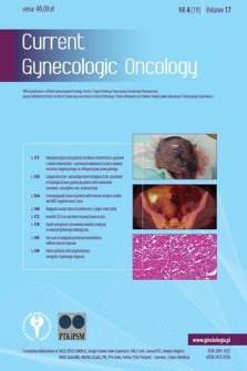 Current Gynecologic Oncology. Vol. 17, 2019, nr 4