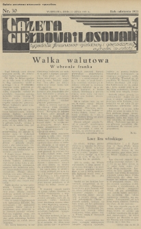 Gazeta Giełdowa i Losowań : tygodnik finansowo-giełdowy i gospodarczy. 1935, nr 30