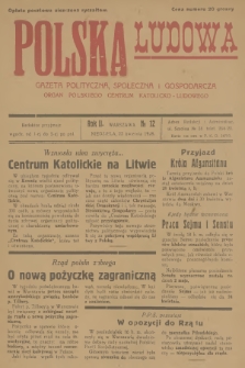 Polska Ludowa : gazeta polityczna, społeczna i gospodarcza : organ Polskiego Centrum Katolicko-Ludowego. R.2, 1928, no 12