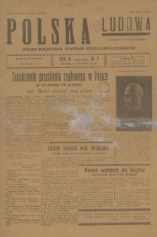 Polska Ludowa : organ Polskiego Centrum Katolicko-Ludowego. R.4, 1930, no 1