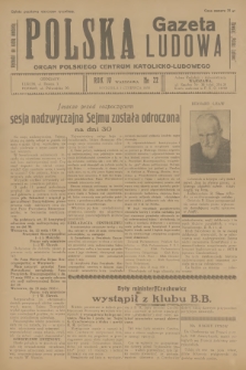 Polska Gazeta Ludowa : dawniej „Polska Ludowa" : organ Polskiego Centrum Katolicko-Ludowego. R.4, 1930, no 22