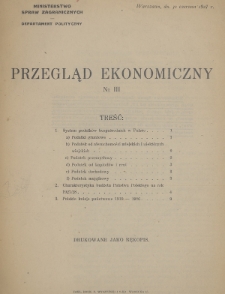 Przegląd Ekonomiczny. 1927, nr 3