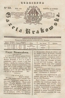 Codzienna Gazeta Krakowska. 1833, nr 51