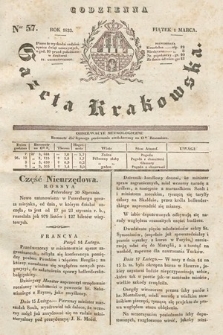 Codzienna Gazeta Krakowska. 1833, nr 57