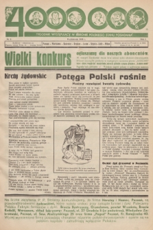 4000000 : tygodnik wystepujący w obronie polskiego stanu posiadania. R. 1, 1938, nr 8