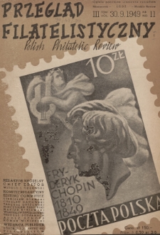 Przegląd Filatelistyczny = Polish Philatelic Review. T. 3, 1949/1950, nr 11