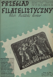 Przegląd Filatelistyczny = Polish Philatelic Review. T. 4, 1950, nr 19