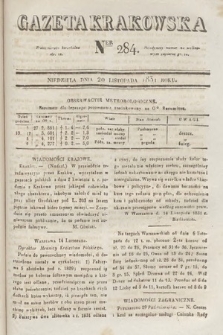 Gazeta Krakowska. 1831, nr 284