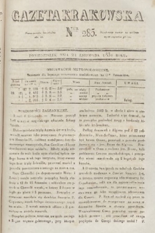 Gazeta Krakowska. 1831, nr 285