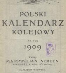 Polski Kalendarz Kolejowy na Rok 1909