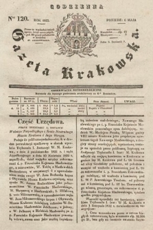 Codzienna Gazeta Krakowska. 1833, nr 120
