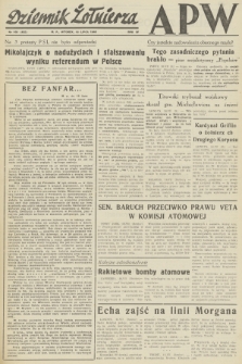 Dziennik Żołnierza APW. R.4, 1946, nr 168