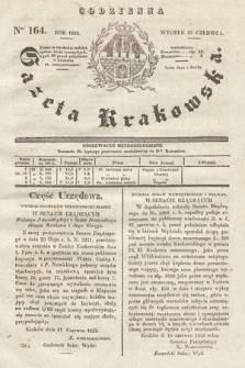 Codzienna Gazeta Krakowska. 1833, nr 164
