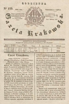 Codzienna Gazeta Krakowska. 1833, nr 175