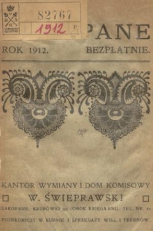 Zakopane. R. 6, 1912