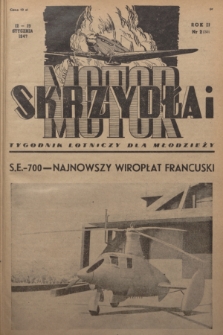 Skrzydła i Motor : tygodnik lotniczy. R. 2, 1947, nr 2
