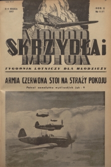 Skrzydła i Motor : tygodnik lotniczy. R. 2, 1947, nr 9